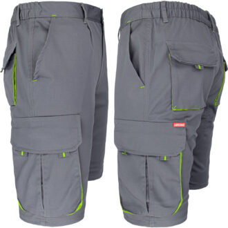 Montérkové kraťasy s elastanem MANNLAND GREY YELLOW