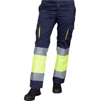 Dámské reflexní kalhoty s elastanem FRAULAND HIVIS NAVY