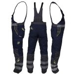 Zimní pracovní kalhoty s laclem PRO NAVY REFLEX