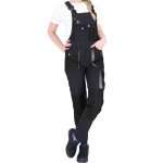 Dámské pracovní kalhoty s laclem FIO DARK GREY