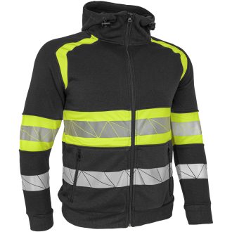 Pracovní reflexní mikina s kapucí na zip RAUTEX