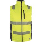 Reflexní zateplená pracovní vesta LASER YELLOW