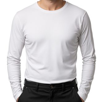 Pracovní tričko ALFA WHITE 170g s dlouhým rukávem