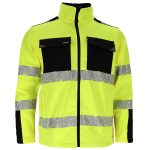 Reflexní softshellová pracovní bunda PRIZMAT YELLOW