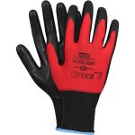 Pracovní rukavice máčené v nitrilu NITRENI FOAM RED