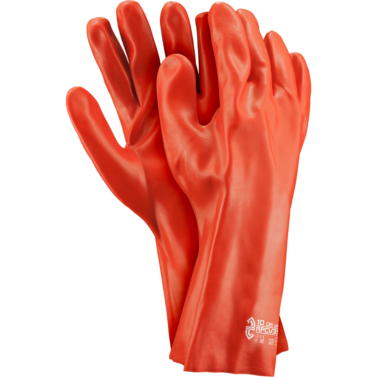 Gumové rukavice pracovní PVC 35 cm