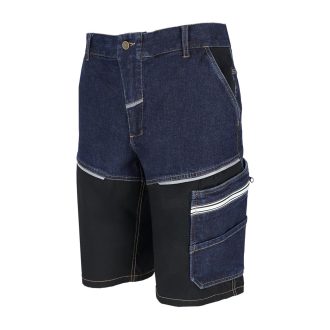 Pracovní džínové kraťasy strečové JEANS TECH BLUE