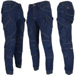 Pracovní džínové kalhoty strečové JEANS TECH BLUE