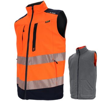 Oboustranná pracovní reflexní vesta TWINSAFE 2V1